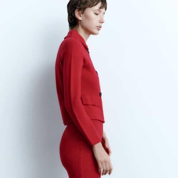 ZARA BRAND NEW 100% WOOL BLAZER Size small - Picture 2 of 8